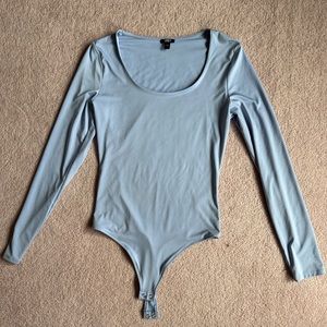 Express long sleeve body suit blue